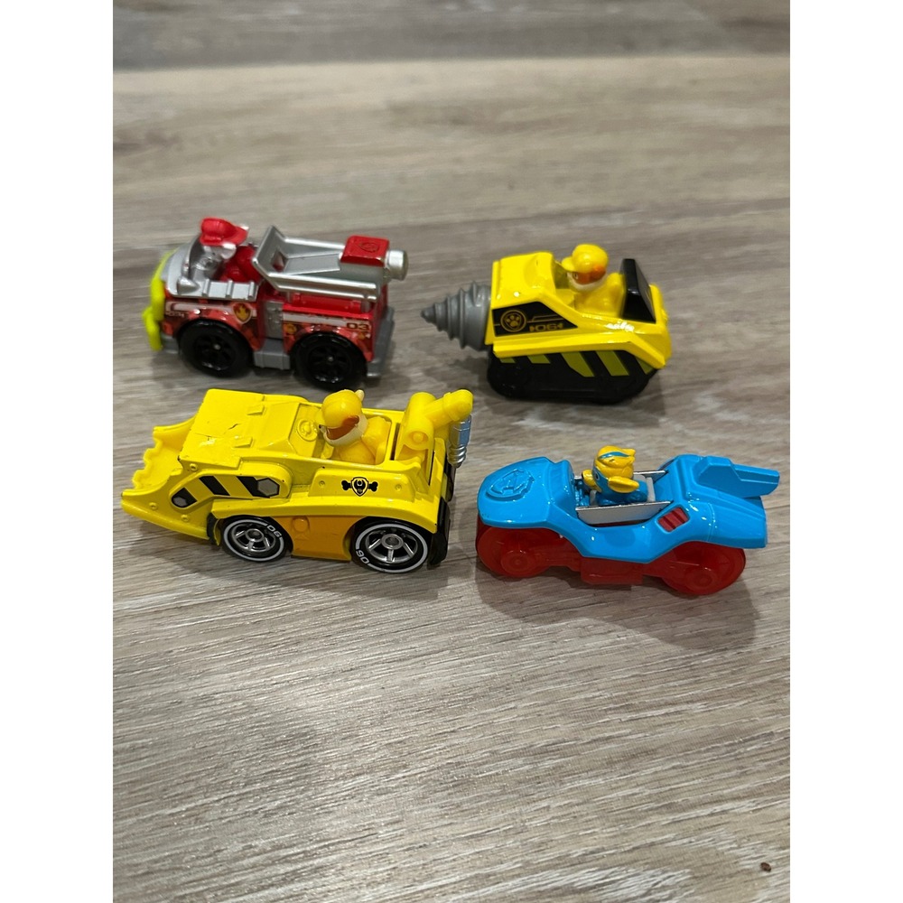 Paw Patrol True Metal Diecast Vehicle Lot Marshall Rubble Chase Toy Cars